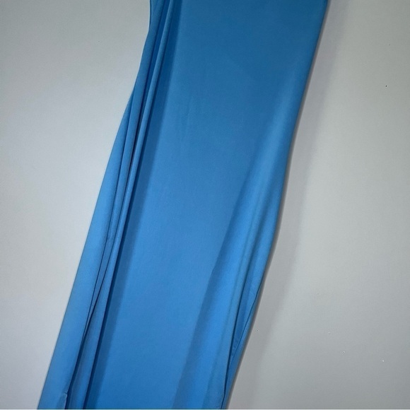 Urban Outfitters Silence + Noise Yasemine Asymmetrical Blue Maxi Dress Sz M NWT - Picture 7 of 16